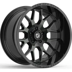 GEAR OFF ROAD 763B RAID 18X9 GLOSS BLACK/MILLED ACCENTS